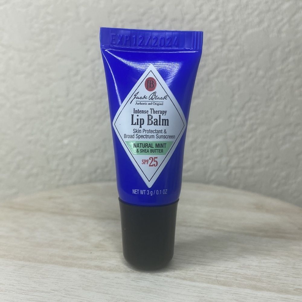 $5 🌙 Jack Black Intense‎ Therapy Lip Balm SPF 25 Natural Mint NEW